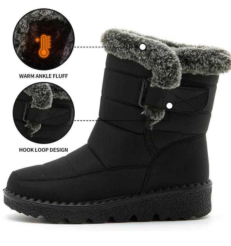 Women's Ankle Fur Snow Winter Boots The Clothing Company Sydney
