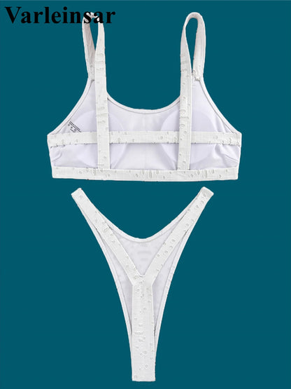 4 Colours Mini Micro Thong Bikini Swimsuit Women's Swimwear Two piece Bikini set Bather Bathing Suit - The Clothing Company Sydney