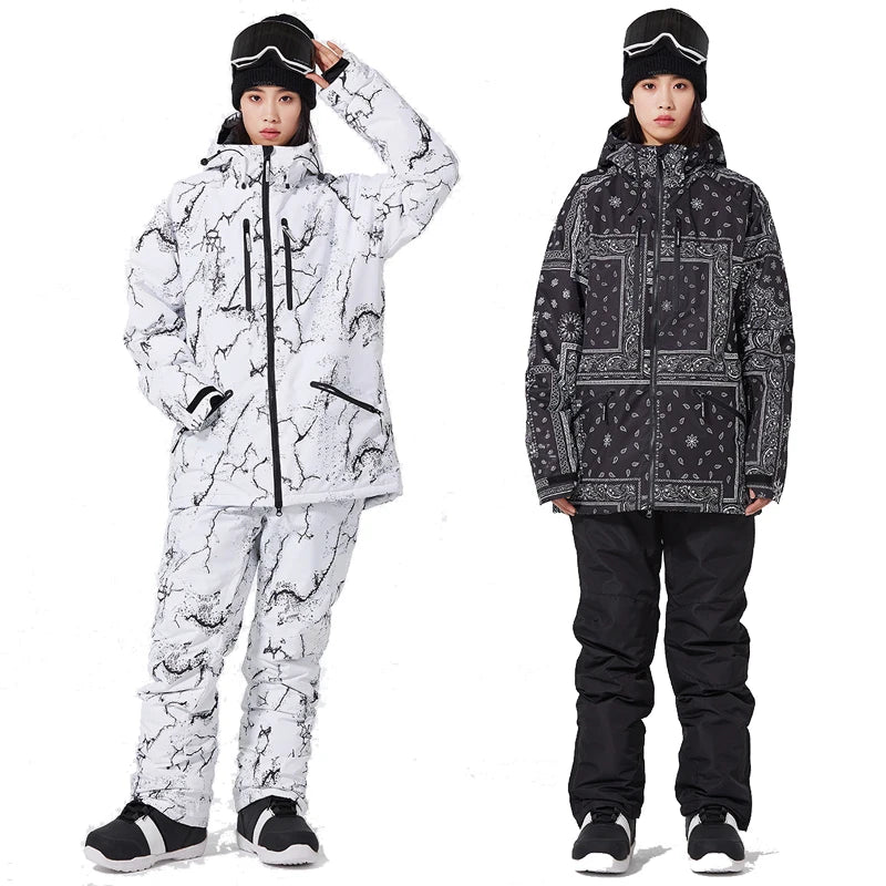 2 Piece Jacket Pants Ski Suit Sets Waterproof Snow Costume Ski Jacket and Pant Set Outdoor Clothing Snowboarding Set The Clothing Company Sydney
