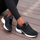 Women's Vulcanized Shoes Platform Casual Sneakers Shoes Flats Mesh Breathable Running Summer Sports Tennis Shoes