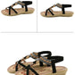 Women Fashion  Flat Flower Rhinestone Open Toe Outdoor Wear Beach Sandals