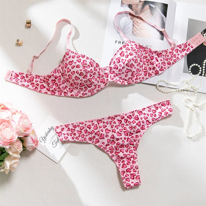 Knitted Lingerie 2 Piece Set Fashion Flower Printing Push Up Bras And Panties Suits Outfits The Clothing Company Sydney