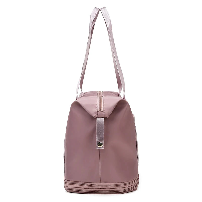 Travel Bag Women Shoulder Bag Casual Handbag Double Zipper Expansion Bag Large Bag Fashion Luggage Bag