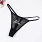 Fashion Solid Colour Mesh Mouth & Letter Printing  Low Waist Panty Lingerie For Woman Ladies Thong Underwear The Clothing Company Sydney