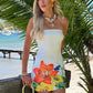 Sleeveless Floral Printed Mini Short Summer Dress The Clothing Company Sydney