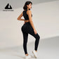 Yoga Matching Outfit Set Women's High Waist Leggings and Top Two Piece Seamless Fitness Exercise Fitness Workout Activewear The Clothing Company Sydney