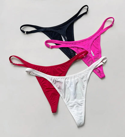 Ice Slik Low Waist G String Printed Womens Panties Sexy Briefs Thong T-back Underwear Female Lingerie The Clothing Company Sydney