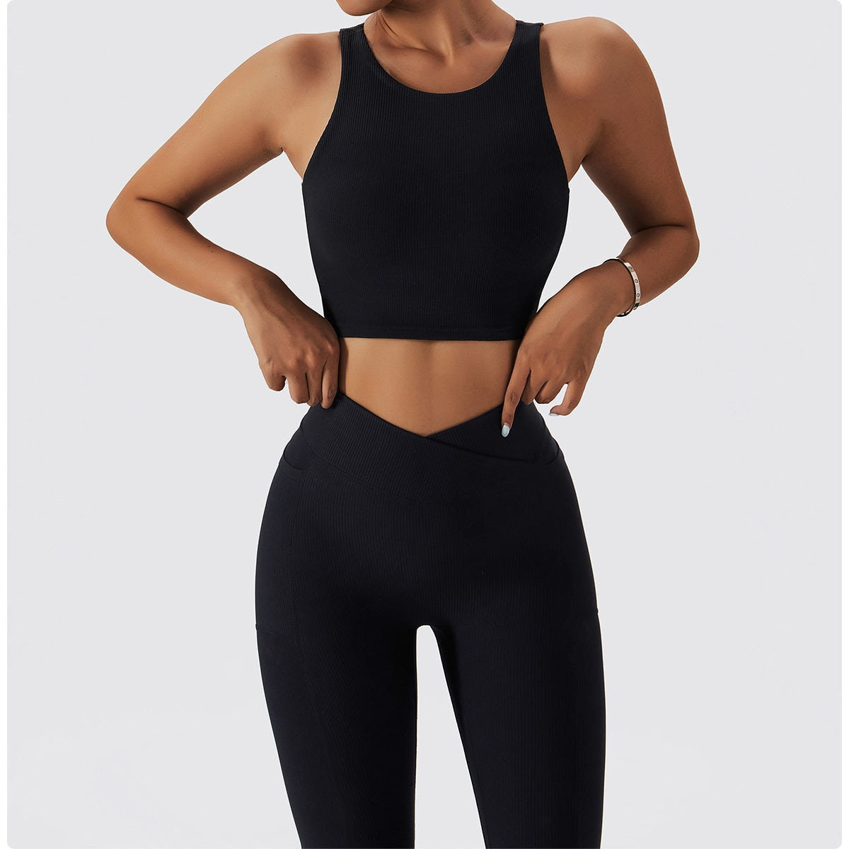 2 Piece Ribbed Yoga Set Women Suit For Fitness Sportswear Seamless Sports Suit Workout Clothes Tracksuit Sports Outfit Gym Clothing Wear The Clothing Company Sydney