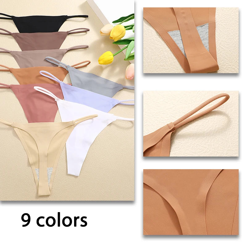 7 Pack Ladies T-back Underpants Stretch Thongs Women Underwear G-string Seamless Panties The Clothing Company Sydney