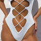 One Piece Bandage Swimsuit Sexy Hollow Out Swimwear Extreme Microbikini One Piece Bodysuit Whole Halter Bathing Suit The Clothing Company Sydney