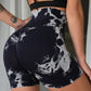 Tie Dye Yoga Shorts Marble Gym Shorts Women Push Up Sports Shorts Fitness Tights Breathable High Waist Booty Shorts The Clothing Company Sydney