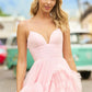 Baby Pink Multilayer Prom Dress Princess Evening Tulle Sweep Train Party Dresses Sleeveless Dress The Clothing Company Sydney