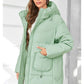 Hooded Parkas Women's Plus Size Casual Hooded Pocket Women Down Jacket Coat Outwear