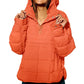 Autumn Winter Padded Jacket For Women Fashion Pockets Long Sleeves Hooded Pullovers Casual Coat