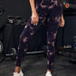 Hip Lifting Seamless Fitness Gym Leggings Tie-Dye Yoga Pants Women's Exercise Tights High Waist Workout Pants