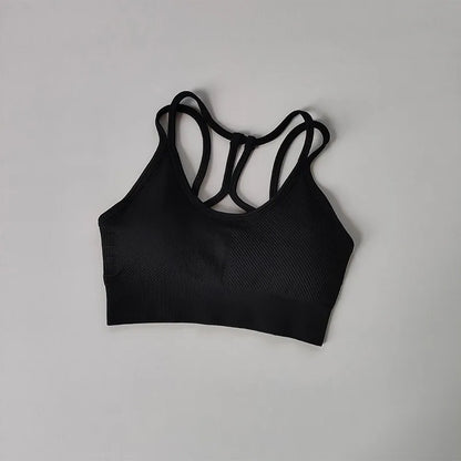 Women's Breathable Sports Bra Fitness Tops Gym Crop Top Brassiere Push Up Sport Bras Gym Workout Top Seamless Yoga Bra The Clothing Company Sydney