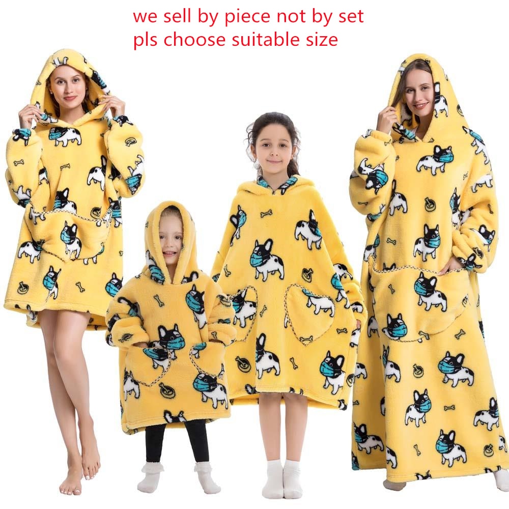 Family Hoodie Blanket for Winter Large Oversize Hoodie for Adult and Child Wearable Hooded Blanket The Clothing Company Sydney