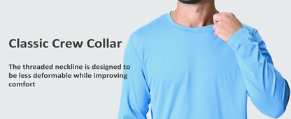 UPF 80+ Sun Protection T-shirts Men's Quick Dry Long Sleeve Athlectic T Shirts Performance Sports T-shirts Rash Guard The Clothing Company Sydney