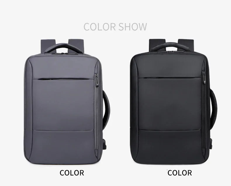 Large Backpack USB Charging Laptop Bagpack Waterproof Business Travel Cabin Hand Luggage Back Pack Bag