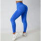 Women's Ribbed Seamless Yoga Pants High Waist Gym Leggings Sports Fitness Legging Running Tights