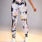 Women's 3D Print Tie Dye Sports Seamless High Waist Fitness Push Up Leggings Gym Clothing Workout Tights Pants