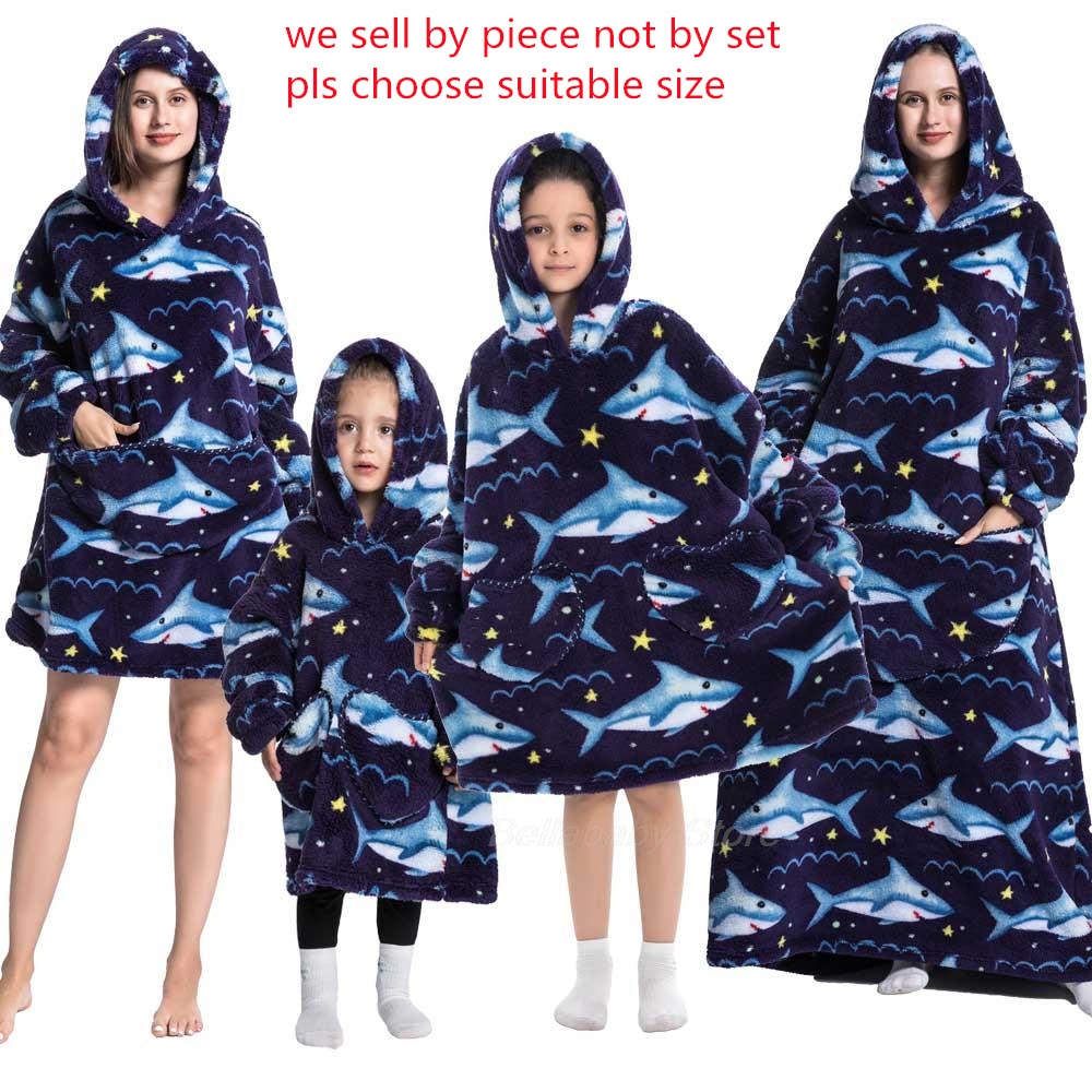 Family Hoodie Blanket for Winter Large Oversize Hoodie for Adult and Child Wearable Hooded Blanket The Clothing Company Sydney