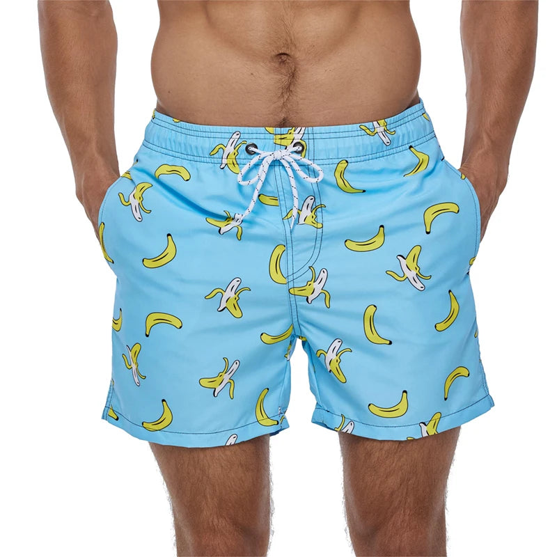 Summer Mens Beach Print Shorts Surfing Swimwear Fitness Workout Trunks Sportswear With Pockets Pants The Clothing Company Sydney