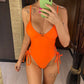 Lace Up Underwired One Piece Swimsuit Swimwear Backless Monokini Bather Bathing Suit Deep V Neck Swimwear The Clothing Company Sydney