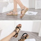 Women Fashion  Flat Flower Rhinestone Open Toe Outdoor Wear Beach Sandals