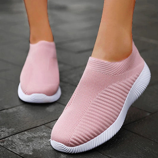 Fashion Casual Shoes Comfortable Soft Sneakers Women Slip On Sock Shoes For Women Ladies Flat Shoes The Clothing Company Sydney