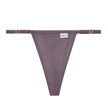 5 Pack Adjustable Women's Panties Cotton Panties Solid Low Waist Seamless Thongs Underpants Women Lingerie Set The Clothing Company Sydney