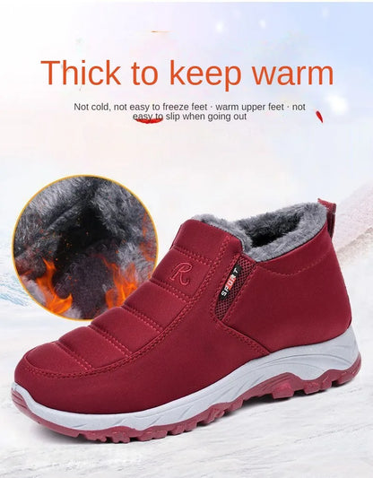 Men's Autumn Winter Casual Cotton Warm Wear Resistant Chunky Sole Shoes