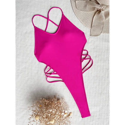 Extreme Mini Micro Thong Strap Swimwear One Piece Swimsuit Backless Monokini Bather Bathing Suit The Clothing Company Sydney
