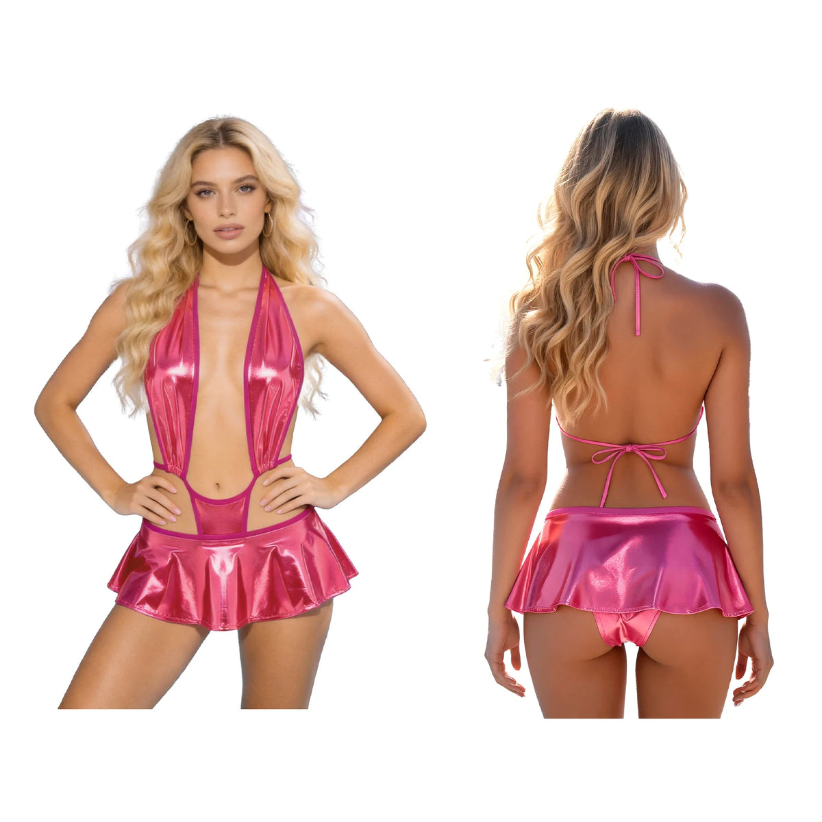Women's One-piece Swimsuit Micro Bikini Bathing Suit Beachwear Sleeveless Bodysuit Swimwear