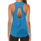 Women's Yoga Tops Loose Thin Sports Vest Breathable Sleeveless T-shirt Gym Fitness Running Shirts Tank Tops