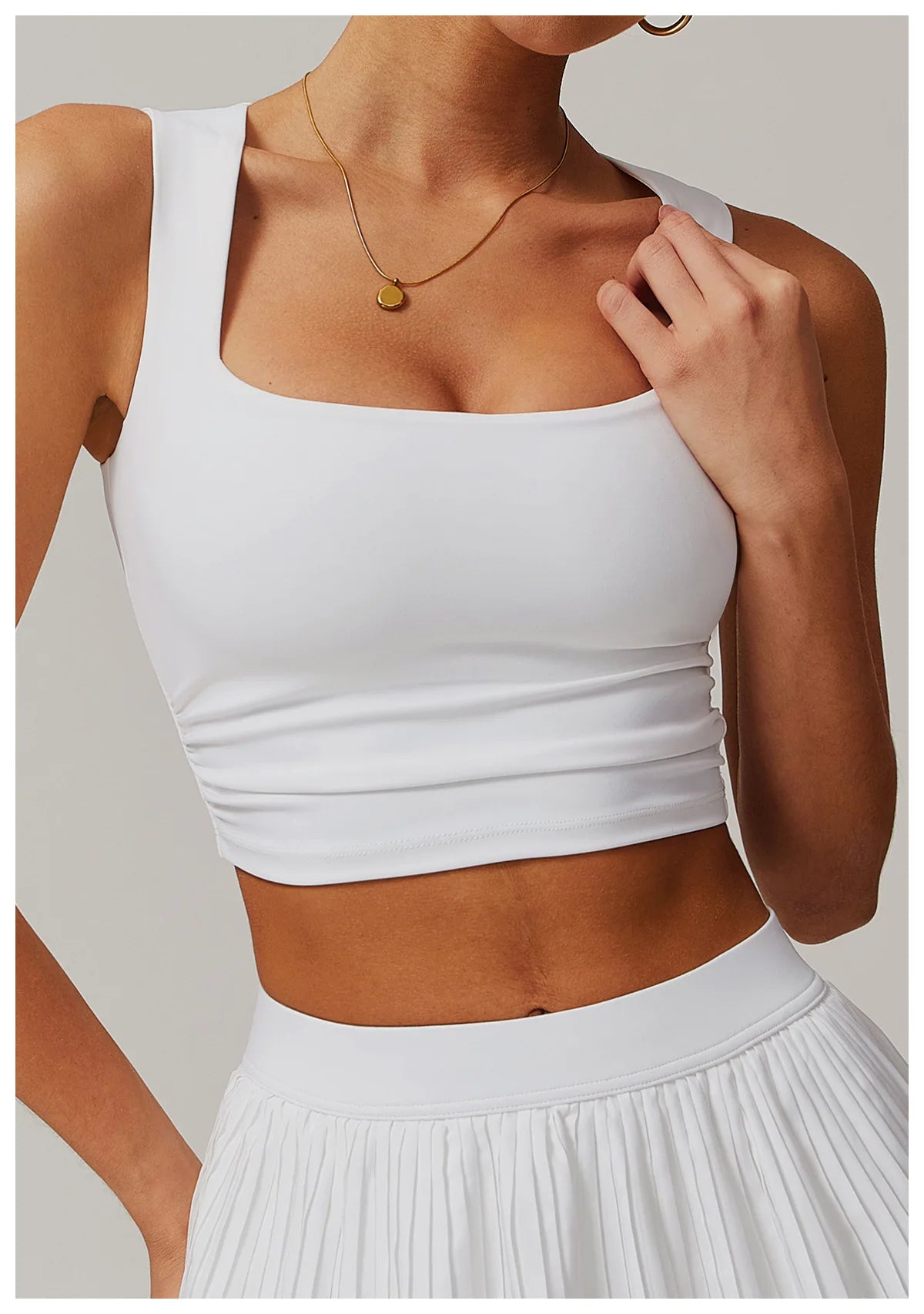 Two Piece Women's Yoga Sports Indoor Outdoor Fitness Tennis Yoga Skirt