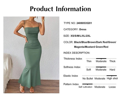 Women's Party Maxi Spaghetti Strap Elegant Slim Evening Wedding Guest Multi-Color Summer Milkmaid Dresses The Clothing Company Sydney
