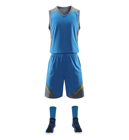 2 Piece Sportswear Basketball Jersey Shorts Set Blank custom Men Women Kids Basketball Uniforms