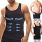 Men's Body Shaper Vest Shirt Abs Gym Workout Compression Tank Top Sleeveless Shapewear