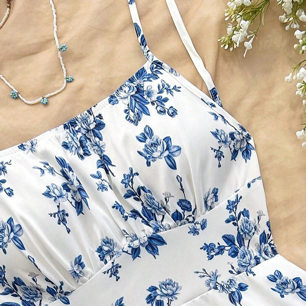 Women's Floral Square Neck Mini Dress - Summer Sleeveless Cami The Clothing Company Sydney