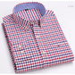 Men's Versatile Casual Checkered Oxford Cotton Shirts Single Pocket Long Sleeve Standard-fit Button Down Gingham Striped Shirt The Clothing Company Sydney