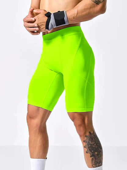 Men's Bodybuilding Shorts Gym Running Leggings Male Joggings Elastic Compressions Sweatpant Football Basketball Tights Shorts