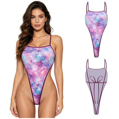 Women's One-piece Swimsuit Micro Bikini Bathing Suit Beachwear Sleeveless Bodysuit Swimwear