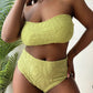 2 Piece Bandeau Bikini Plus Size Large Size Swimwear Women Swimsuit Female Two-pieces Bikini set Bather Bathing Suit The Clothing Company Sydney