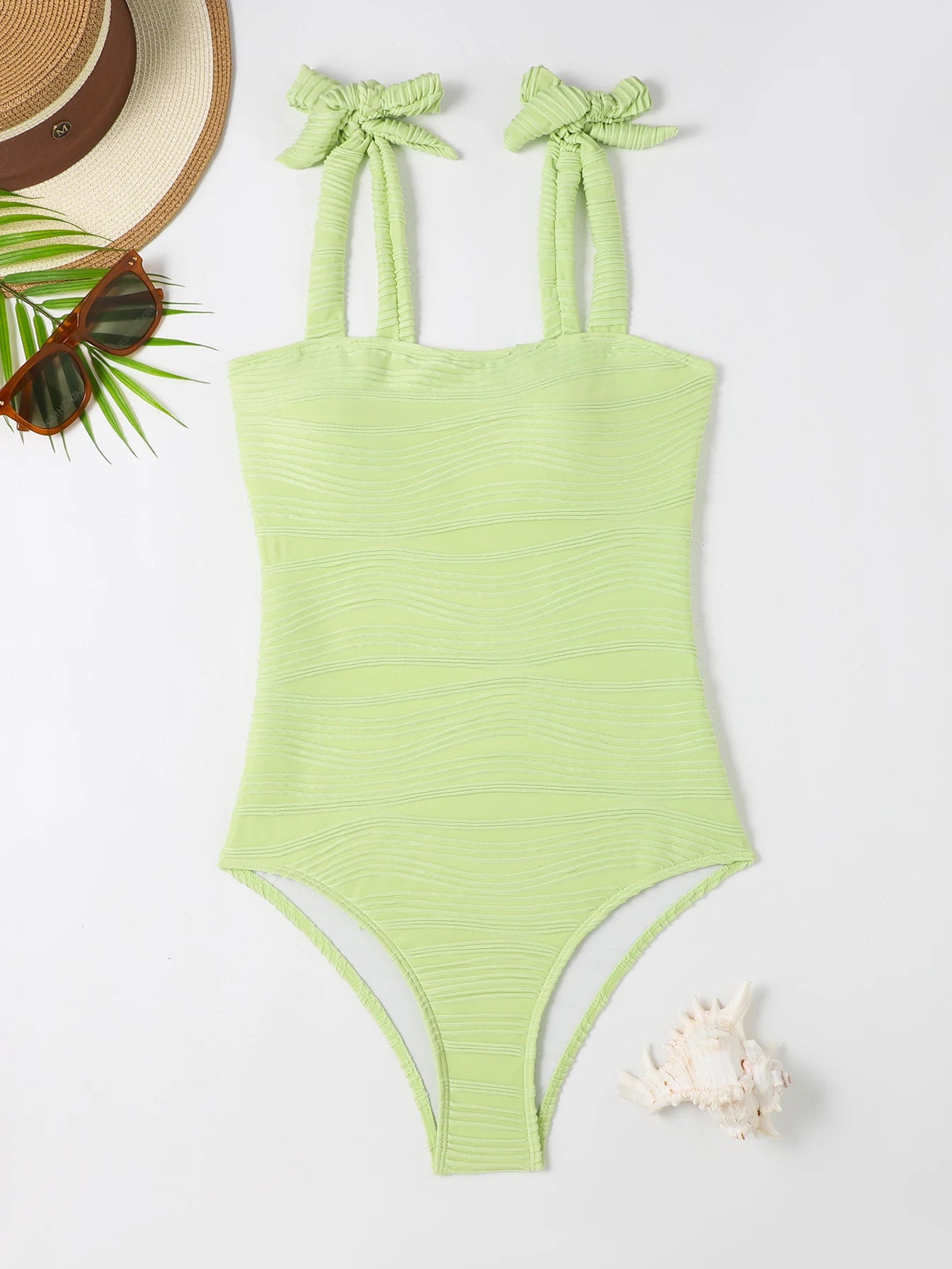 One Piece Wavy Swimsuit Women Strappy Swimwear Monokini Bathers Bathing Swimming Swim Suit Beachwear The Clothing Company Sydney