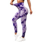 Womens Tie dye Gym Leggings Seamless Pants Scrunch Sports Fitness High Waist Workout Yoga Leggings The Clothing Company Sydney