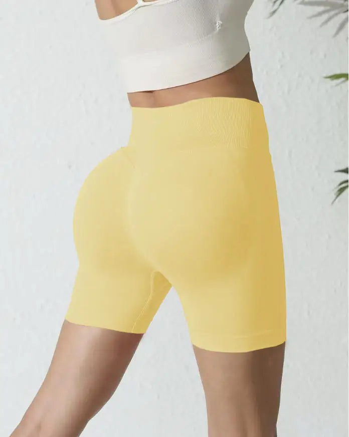 Women's Seamless High Waist Gym Slim Fit High Elastic Yoga Shorts for Fitness Training Running & Cycling Shorts The Clothing Company Sydney