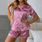 Women's Pajamas Set Luxury Satin Pajamas Short Sleeve Sleepwear Leisure Home Clothes Nightwear Pyjamas for Women The Clothing Company Sydney