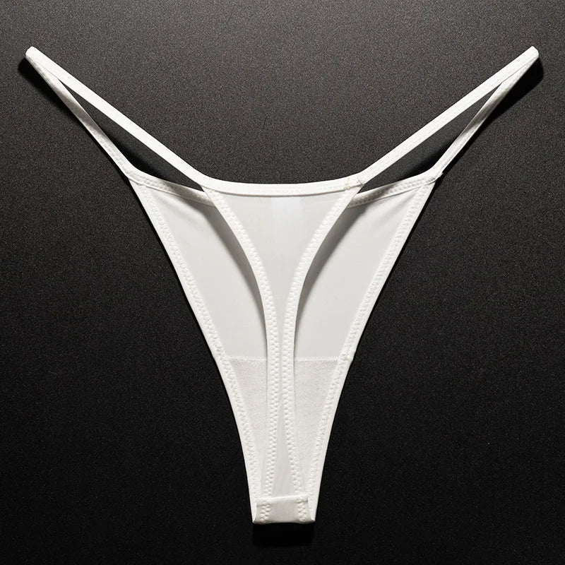 Low Waist G String Leopard Women Panties Briefs Thong Ice Slik T-back Underwear Seamless Lingerie