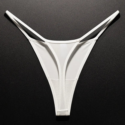 Low Waist G String Leopard Women Panties Briefs Thong Ice Slik T-back Underwear Seamless Lingerie
